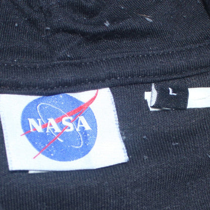 Mens UK Size L NASA Black Pullover Hoodie