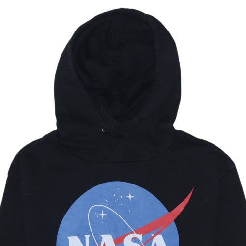 Mens UK Size L NASA Black Pullover Hoodie