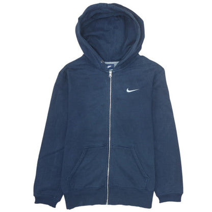 Mens UK Size M Nike Blue Full Zip Hoodie