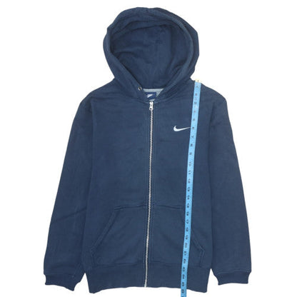 Mens UK Size M Nike Blue Full Zip Hoodie