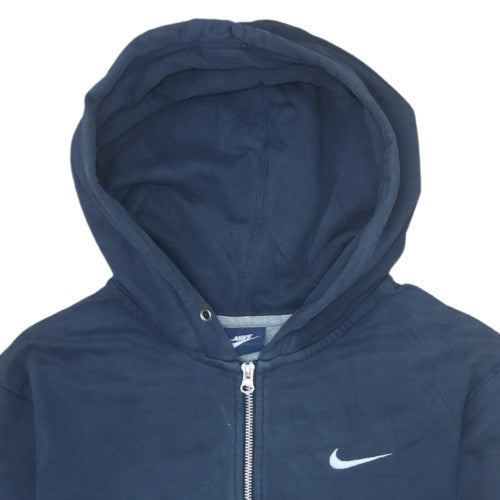 Mens UK Size M Nike Blue Full Zip Hoodie