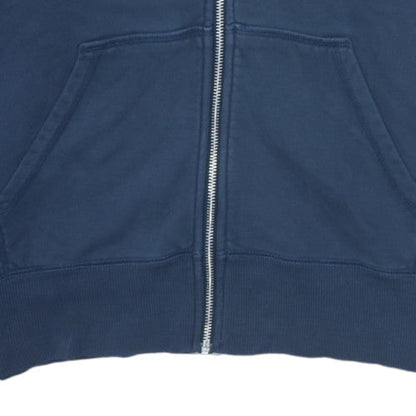 Mens UK Size M Nike Blue Full Zip Hoodie