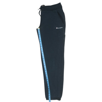 Champion Men's Black L Fleece Sweatpants with Logo