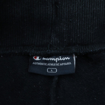 Champion Men's Black L Fleece Sweatpants with Logo