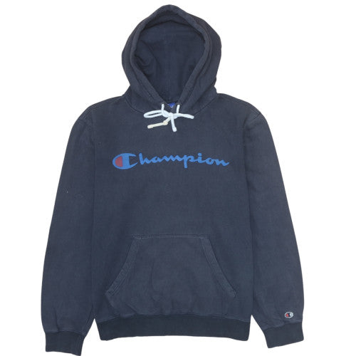 Mens UK Size M Champion Blue Pullover Hoodie