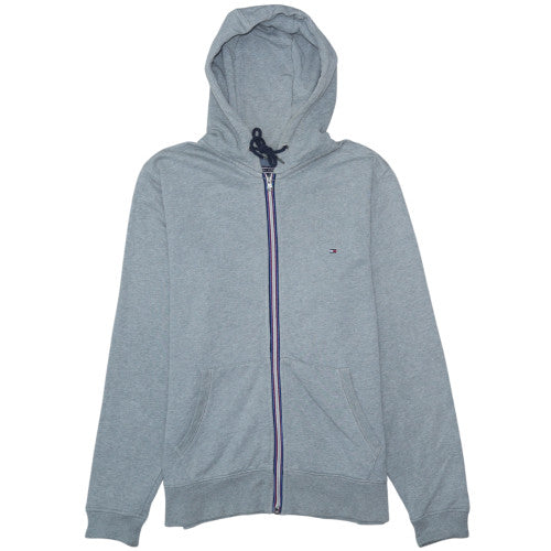 Mens UK Size L Tommy Hilfiger Grey Full Zip Hoodie