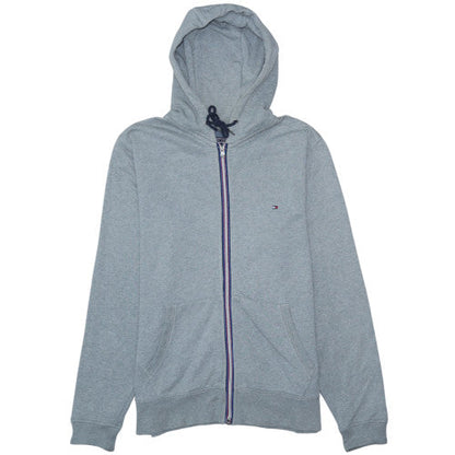 Mens UK Size L Tommy Hilfiger Grey Full Zip Hoodie