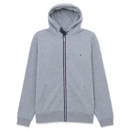 Mens UK Size L Tommy Hilfiger Grey Full Zip Hoodie