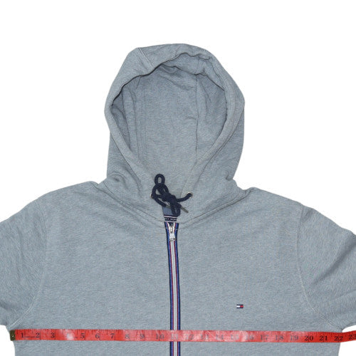 Mens UK Size L Tommy Hilfiger Grey Full Zip Hoodie