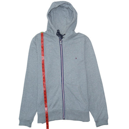 Mens UK Size L Tommy Hilfiger Grey Full Zip Hoodie