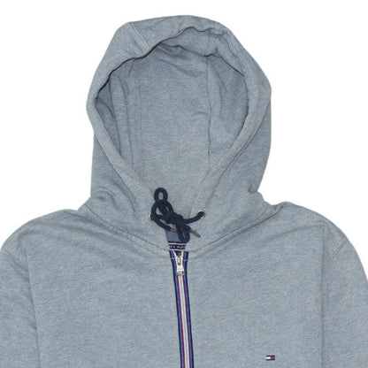 Mens UK Size L Tommy Hilfiger Grey Full Zip Hoodie