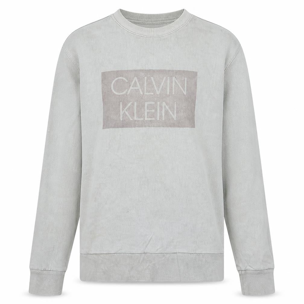 Mens UK Size M Calvin Klein Beige Pullover Sweatshirt