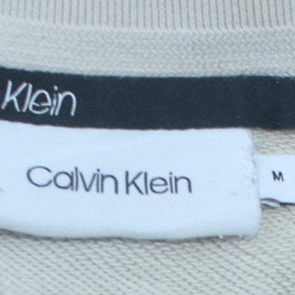 Mens UK Size M Calvin Klein Beige Pullover Sweatshirt