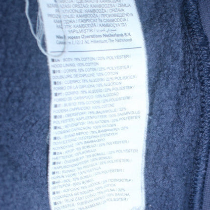 Mens UK Size S Nike Blue Pullover Hoodie