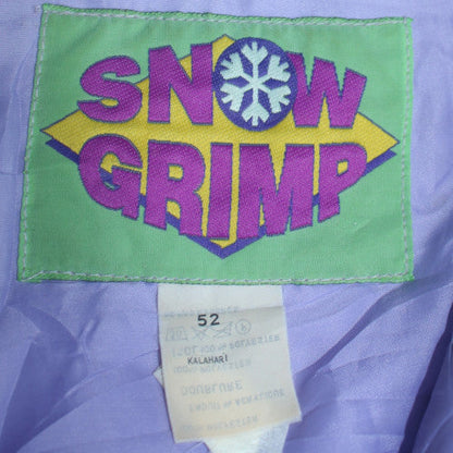 Snow Grimp Men's Multicoloured 80s Ski Puffer Jacket Size 52