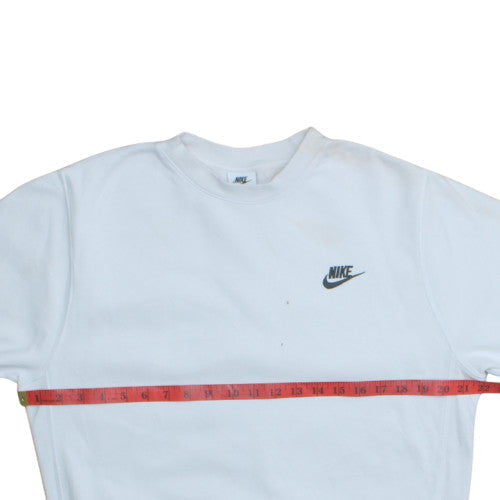 Mens UK Size S Nike White Pullover Sweatshirt