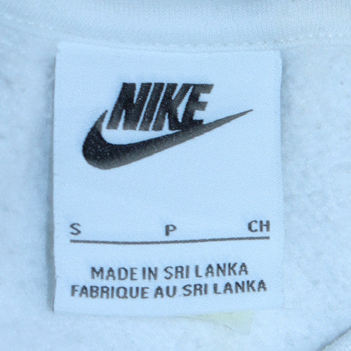 Mens UK Size S Nike White Pullover Sweatshirt