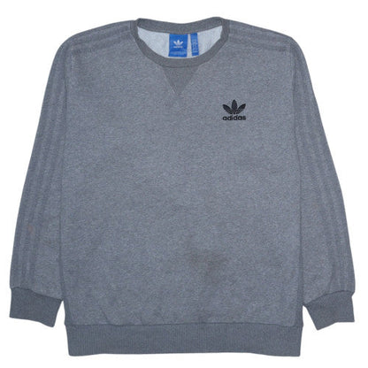 Mens UK Size XL adidas Grey Pullover Sweatshirt