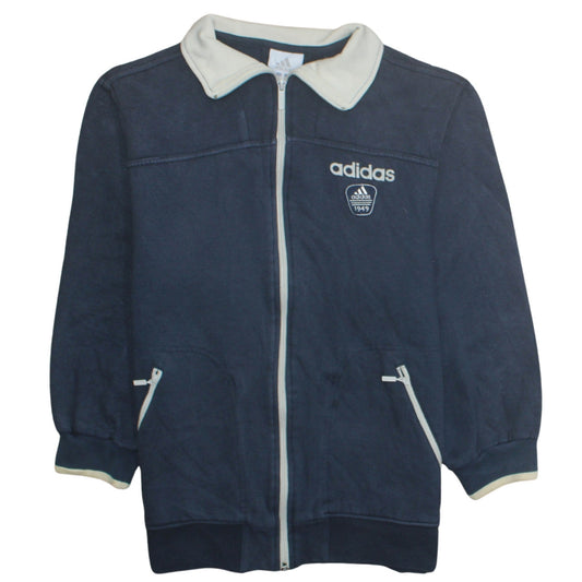 Mens UK Size S adidas Blue Full Zip Sweatshirt
