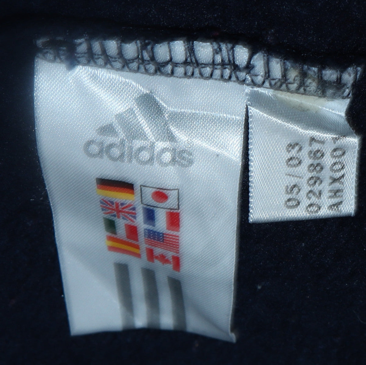 Mens UK Size S adidas Blue Full Zip Sweatshirt