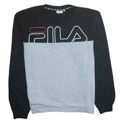 Mens UK Size L FILA Grey Pullover Sweatshirt