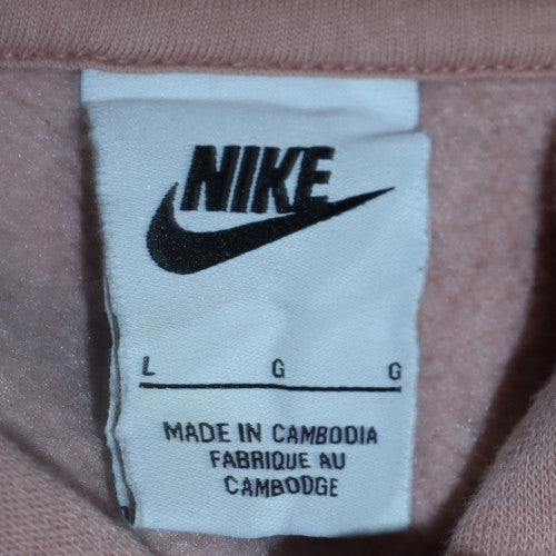 Mens UK Size L Nike Beige Pullover Hoodie