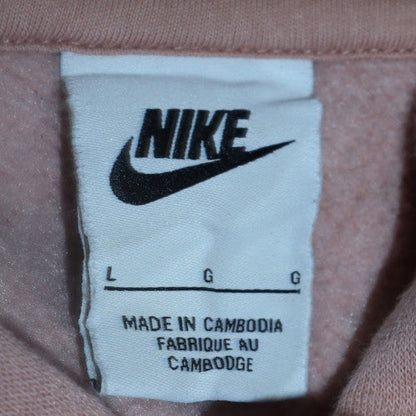 Mens UK Size L Nike Beige Pullover Hoodie