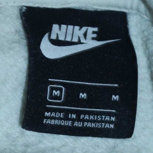 Womens UK Size M Nike Beige Pullover Hoodie