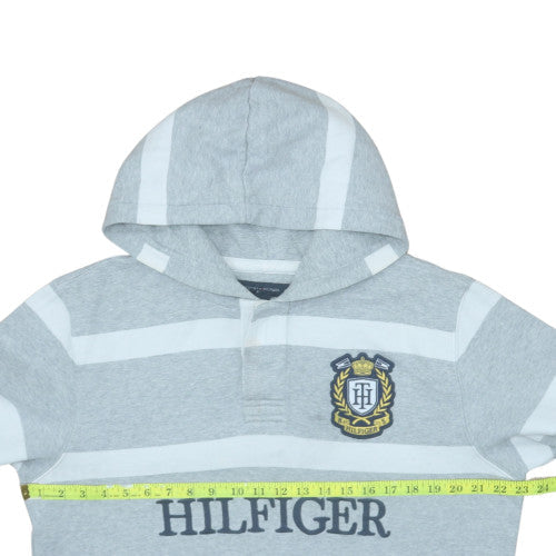 Mens UK Size M Tommy Hilfiger Grey Pullover Hoodie