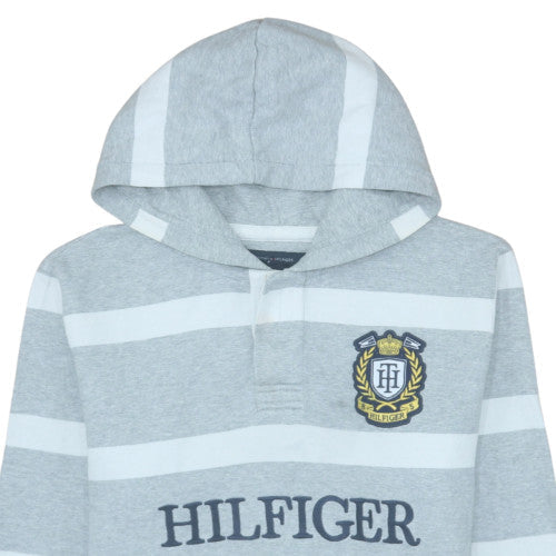 Mens UK Size M Tommy Hilfiger Grey Pullover Hoodie