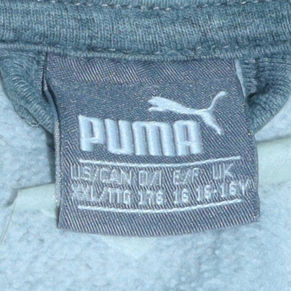 Puma Boys Grey Full Zip Hoodie Age 13-14 Years Cotton Blend