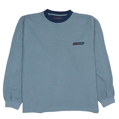 Mens UK Size L Reebok Blue Pullover Sweatshirt