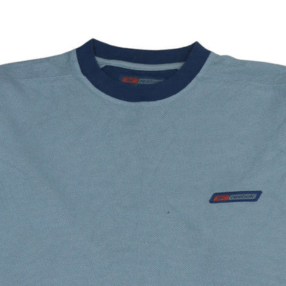 Mens UK Size L Reebok Blue Pullover Sweatshirt