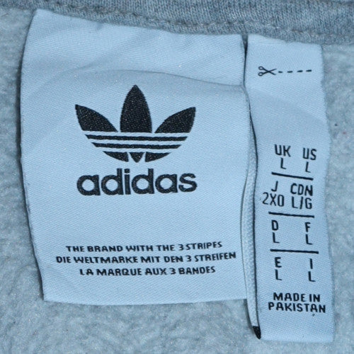 Mens UK Size 2XL adidas Grey Pullover Hoodie