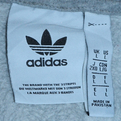 Mens UK Size 2XL adidas Grey Pullover Hoodie