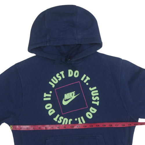 Mens UK Size XS Nike Blue Pullover Hoodie
