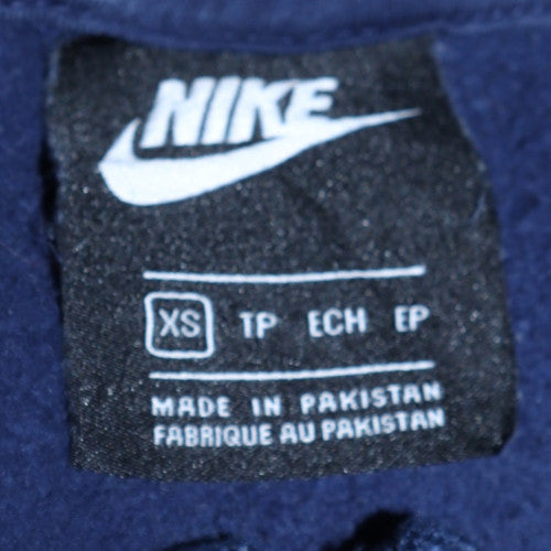 Mens UK Size XS Nike Blue Pullover Hoodie