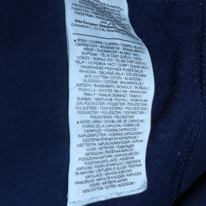 Mens UK Size XS Nike Blue Pullover Hoodie