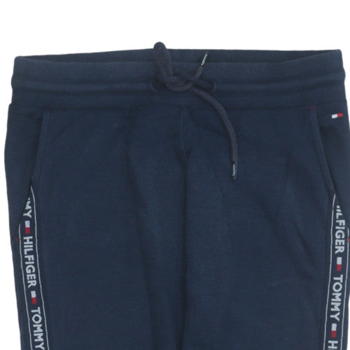 Mens UK Size S Tommy Hilfiger Regular Fit Jogger Blue Trousers