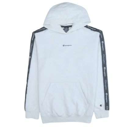 Mens UK Size M Champion White Pullover Hoodie