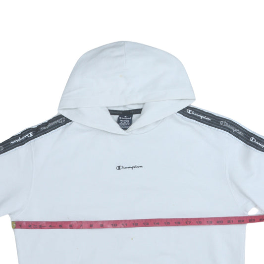 Mens UK Size M Champion White Pullover Hoodie