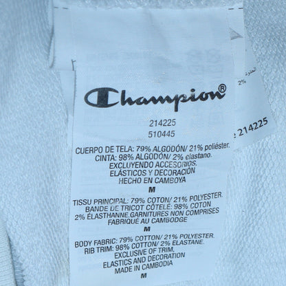 Mens UK Size M Champion White Pullover Hoodie