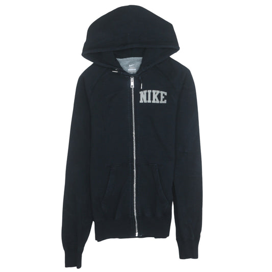 Womens UK Size XS Nike Black Full Zip Hoodie