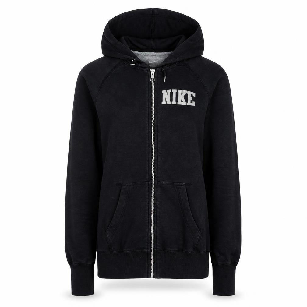 Womens UK Size XS Nike Black Full Zip Hoodie