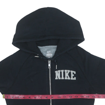 Womens UK Size XS Nike Black Full Zip Hoodie