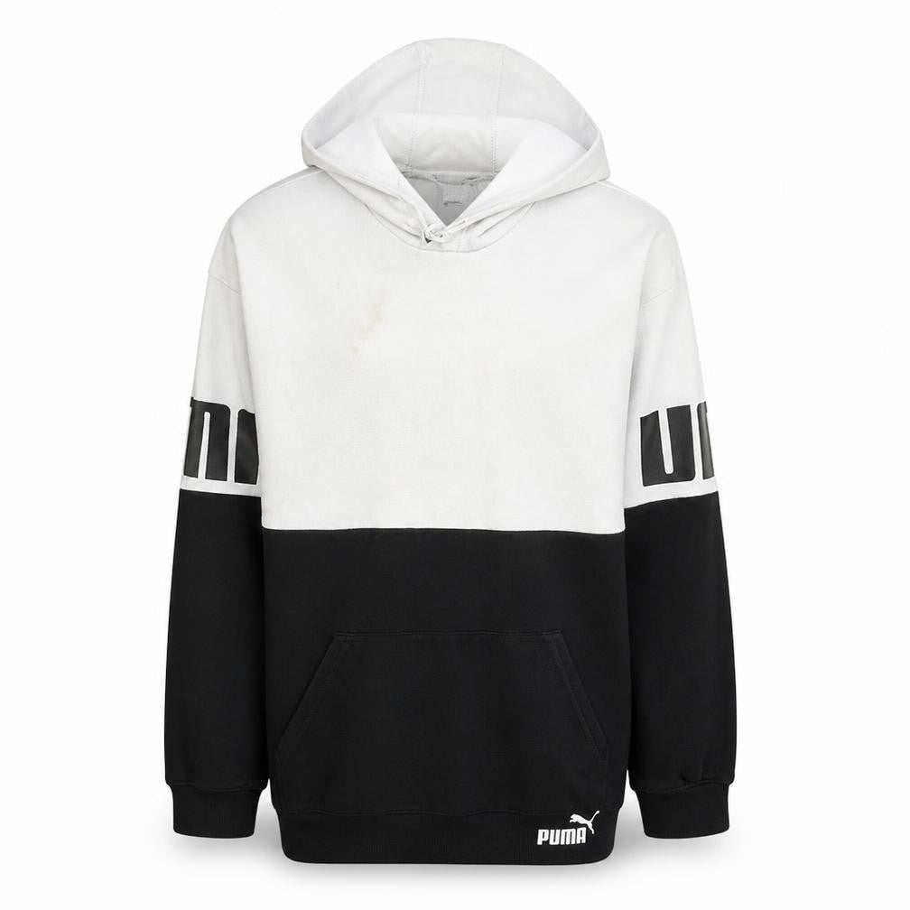 Mens UK Size M PUMA Black Pullover Hoodie