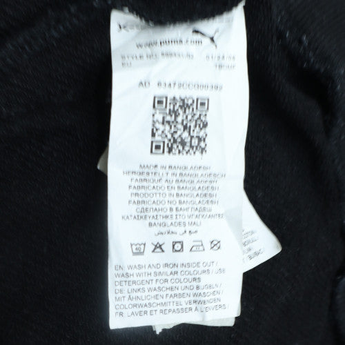 Mens UK Size M PUMA Black Pullover Hoodie
