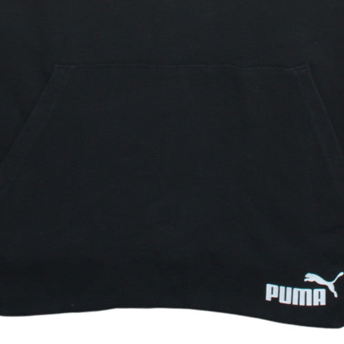 Mens UK Size M PUMA Black Pullover Hoodie