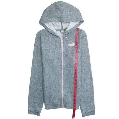 Girls UK Size 15-16 Years PUMA Grey Full Zip Hoodie