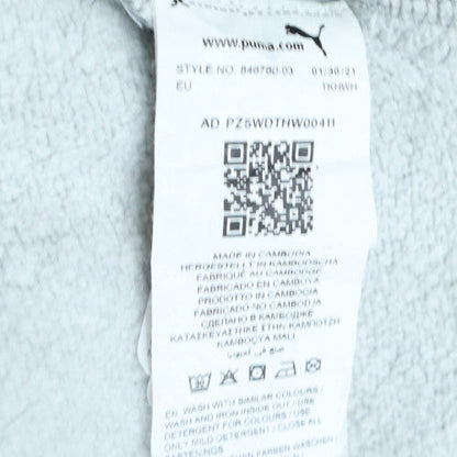 Girls UK Size 15-16 Years PUMA Grey Full Zip Hoodie
